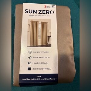 Brand new set of Sun Zero Emory Room Darkening Pair in Taupe
